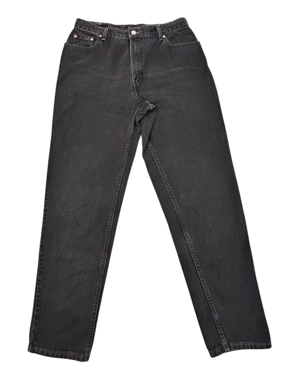 Levi's 550 Relaxed Fit Tapered Leg Women’s 14 Black Y2K Vintage Jeans 32x32